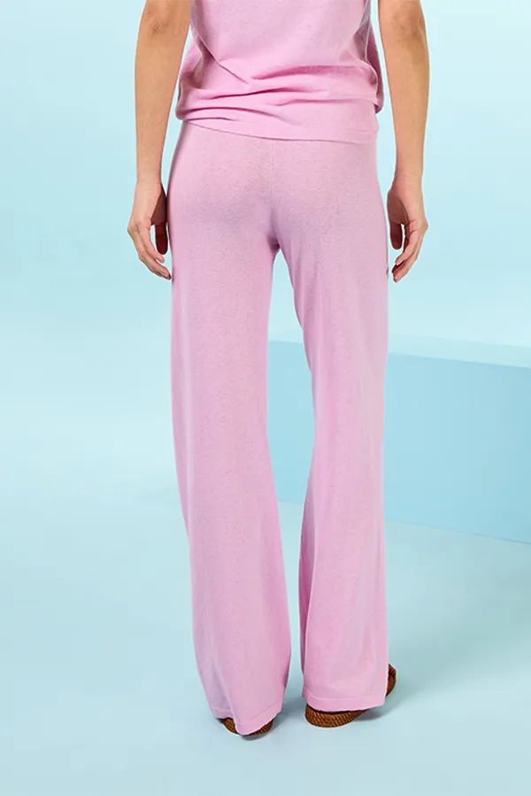 Rodier LIGHT PINK KNIT TROUSERS