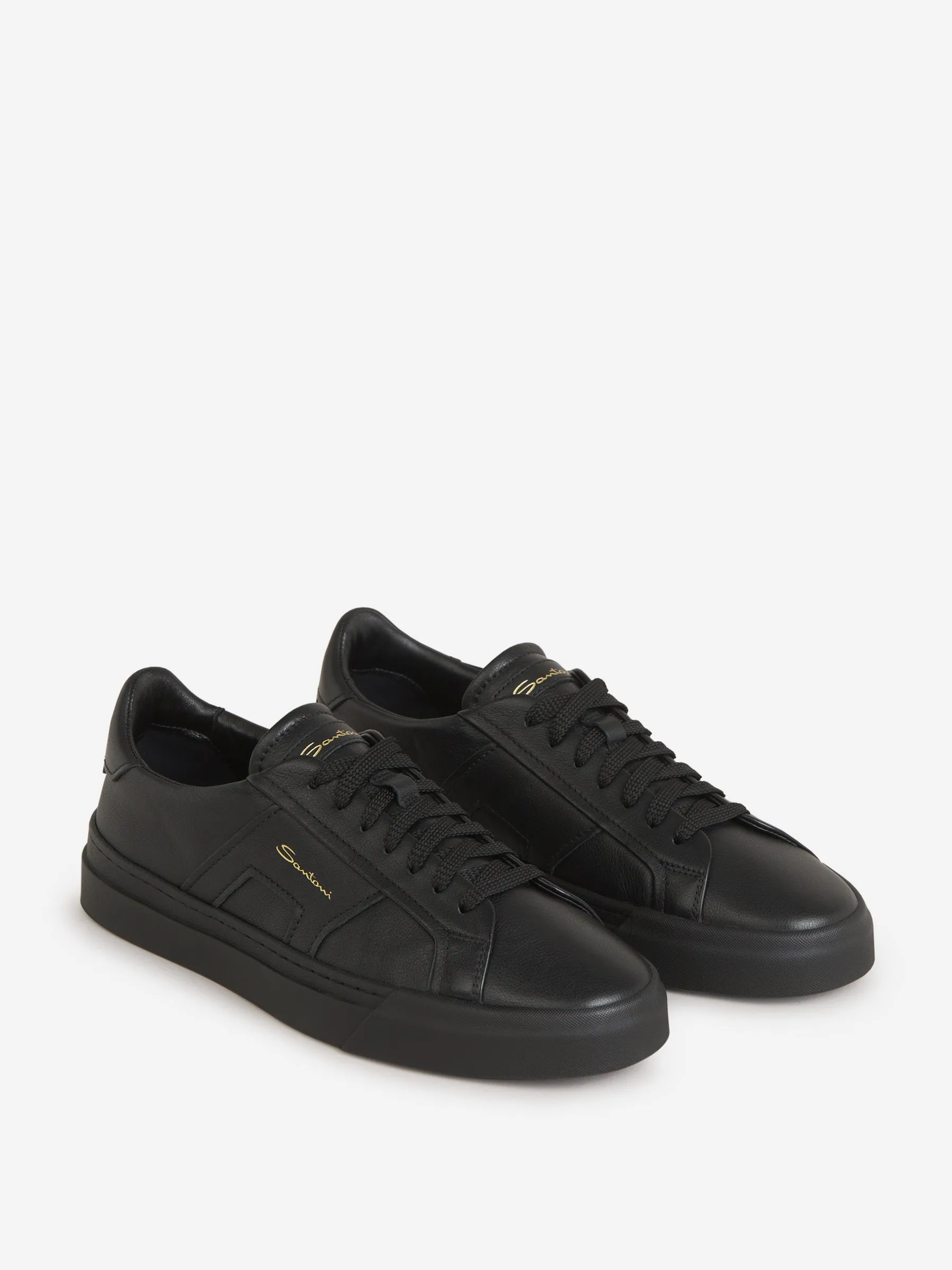 Santoni Double Buckle Sneakers 