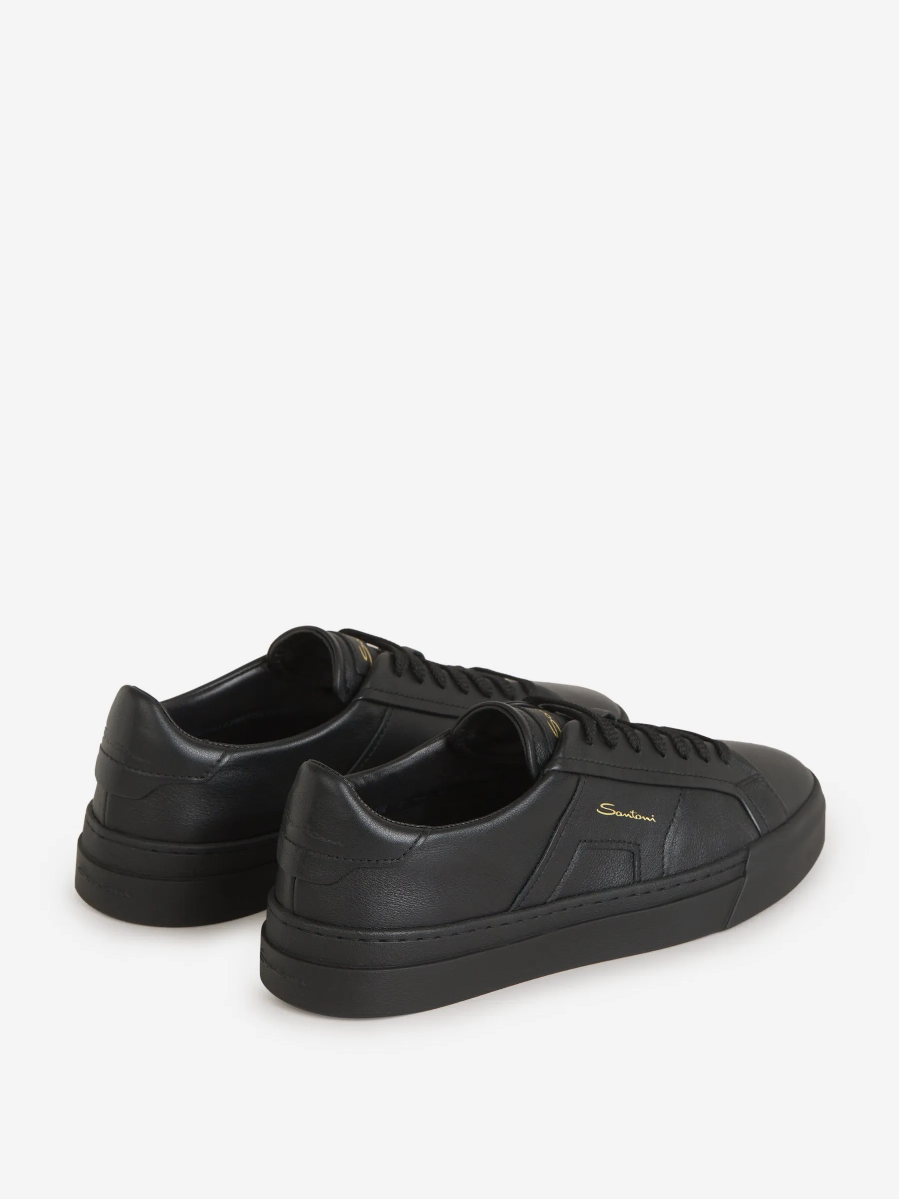 Santoni Double Buckle Sneakers 