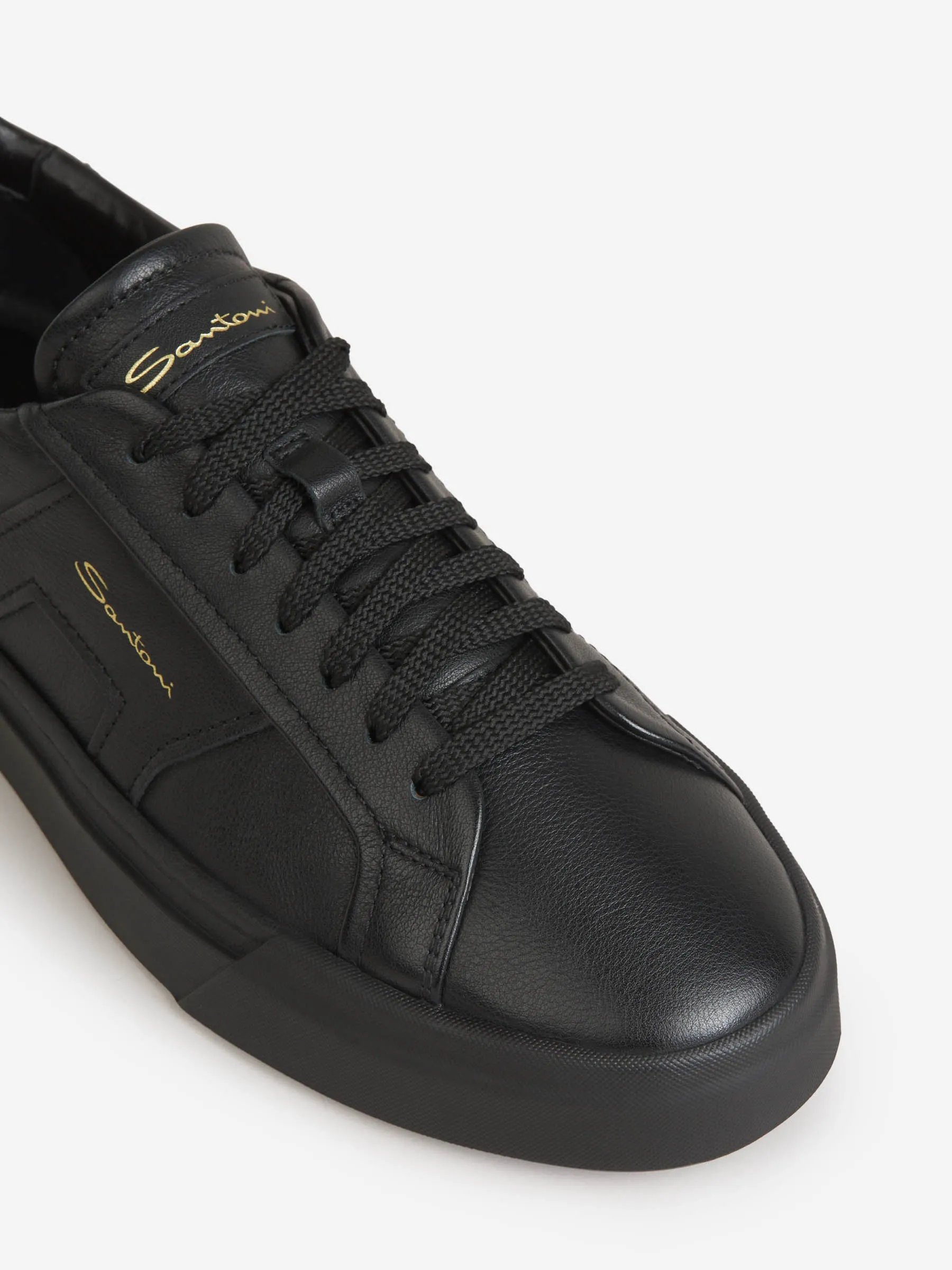 Santoni Double Buckle Sneakers 