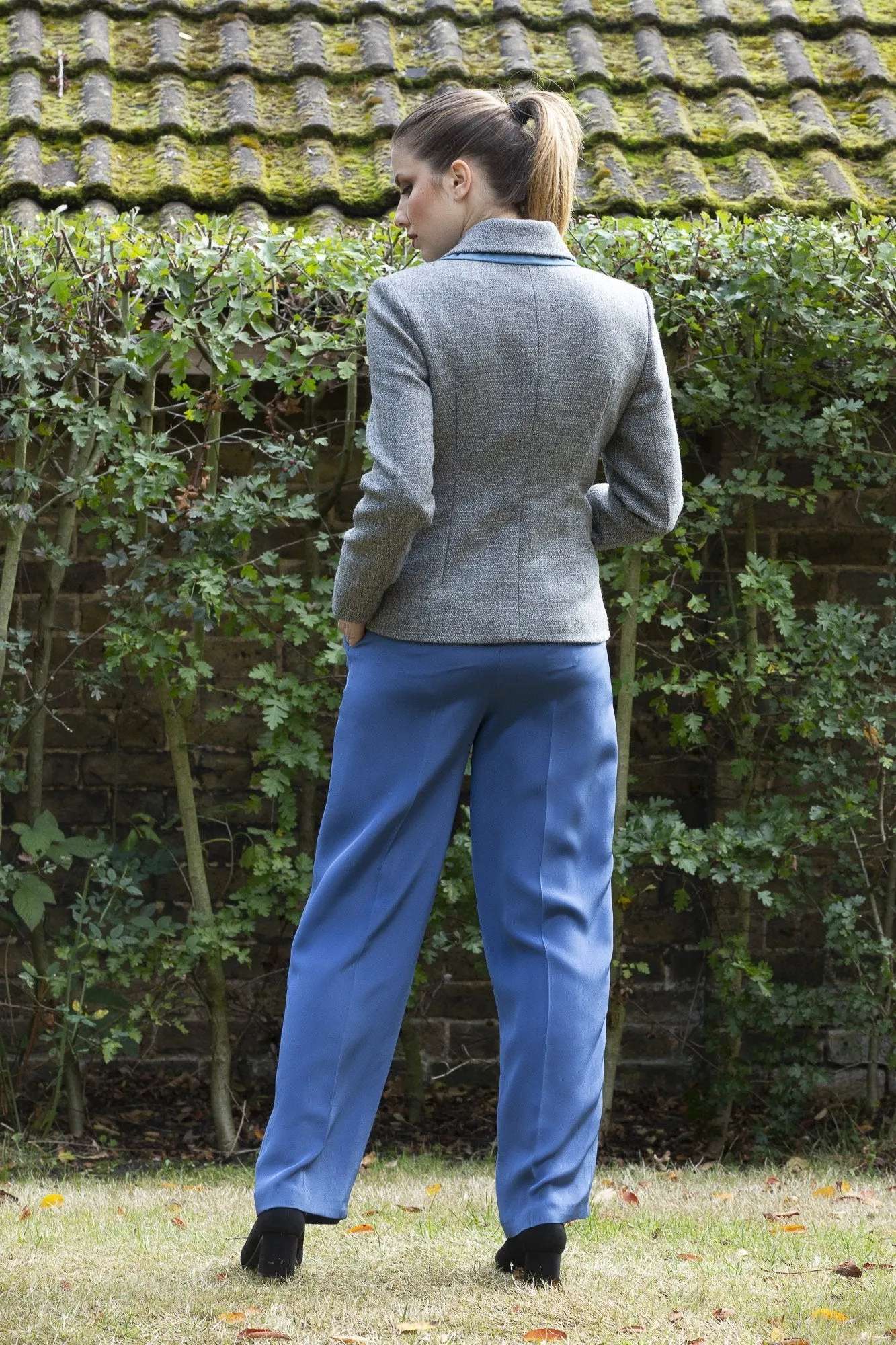 Silk Blue Trousers