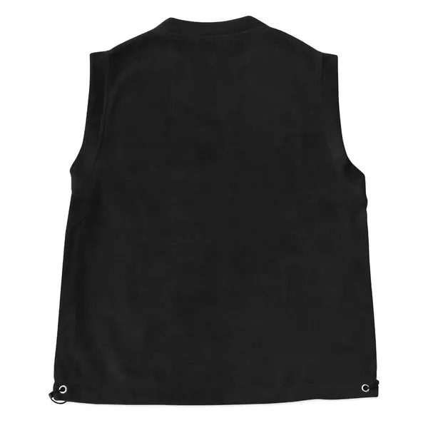 Skateboard Cafe Fleece Vest - Black