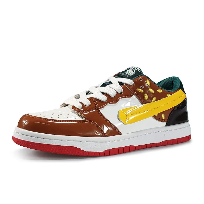 Skateboard Casual Sneakers Brown 