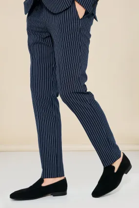 Slim Pinstripe Suit Trousers