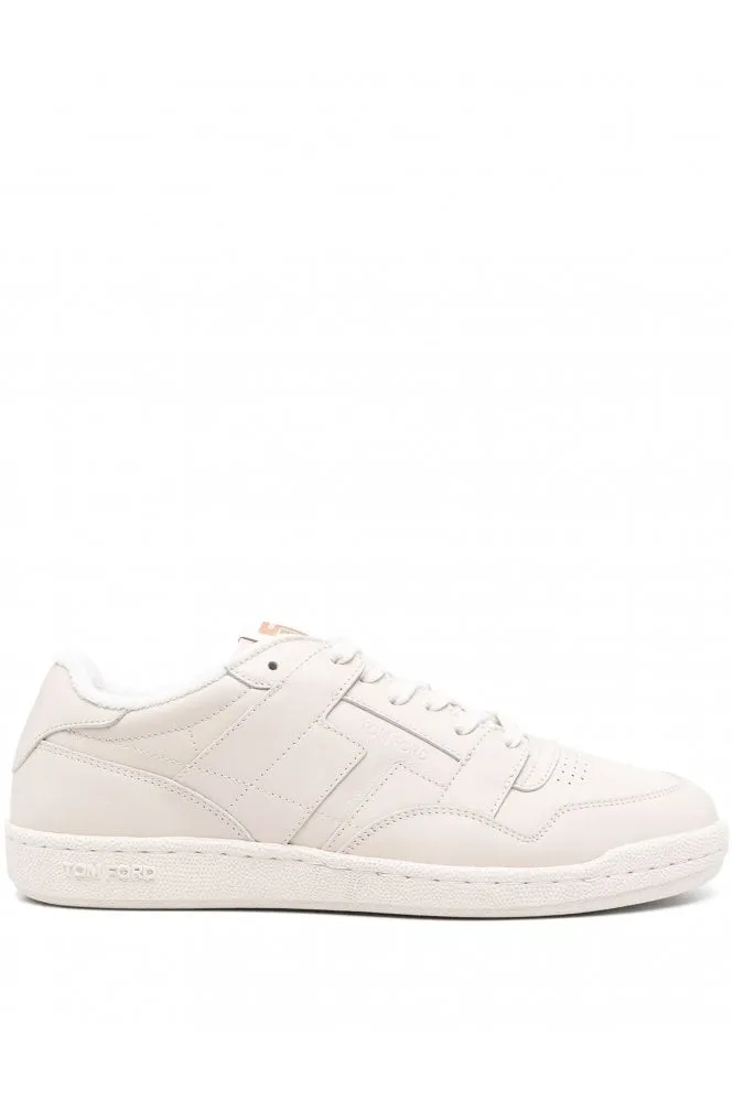 Smooth Leather Jake Sneakers Ivory