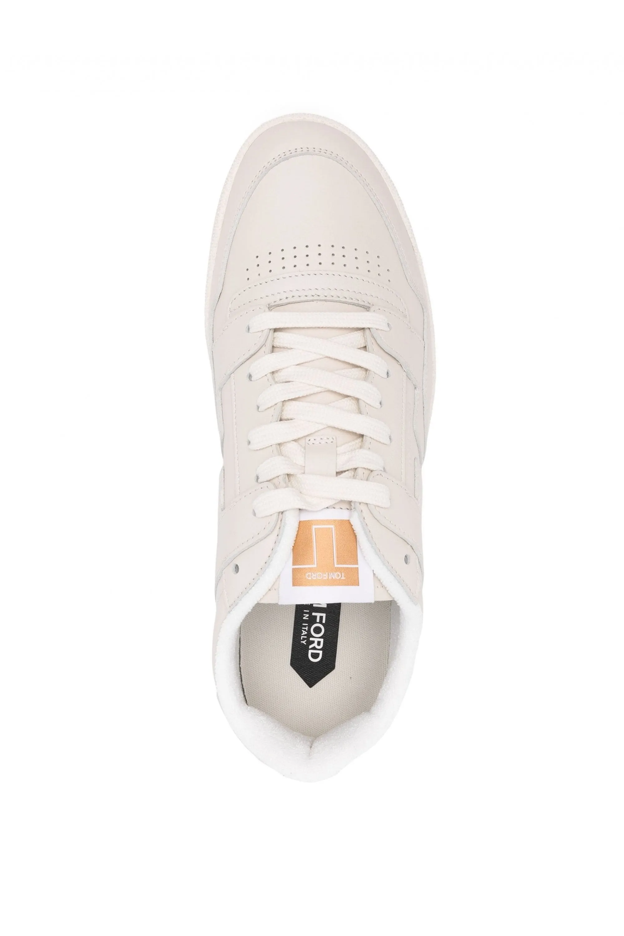 Smooth Leather Jake Sneakers Ivory