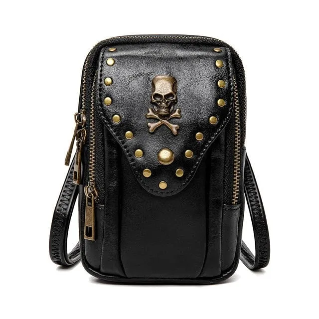 Steampunk Skull Square Mini Bag