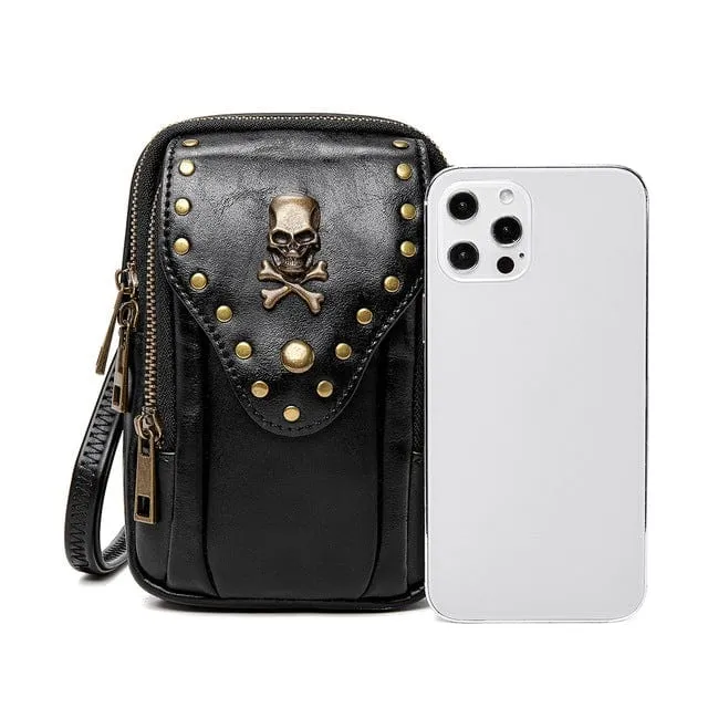 Steampunk Skull Square Mini Bag