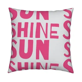 Sunshine Pop Pink Pillow