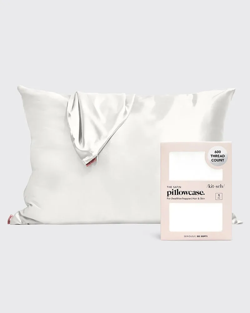 Sweet Dreams Ivory Satin Pillowcase - Standard