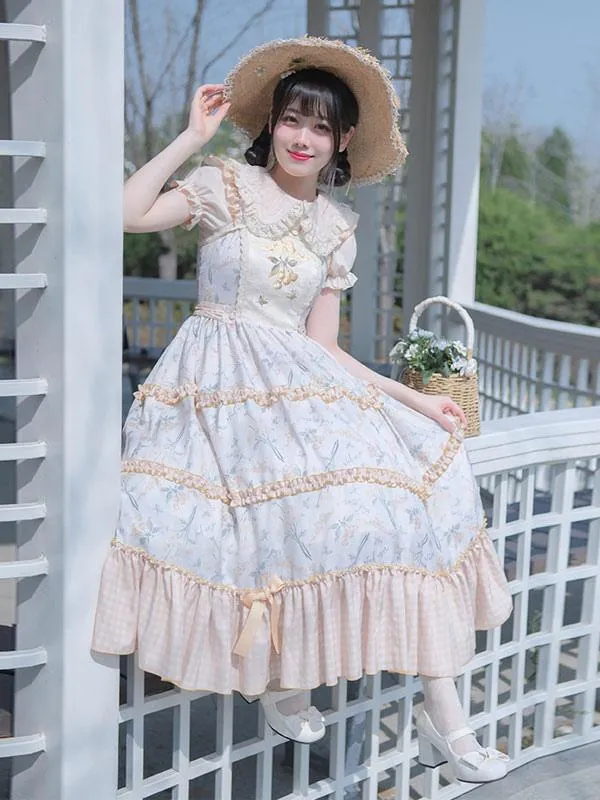 Sweet Lolita Dress Polyester Sleeveless Jumper Lolita Dress