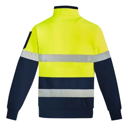 SYZMIK Unisex Hi Vis 1/4 Zip Pullover Hoop Taped 320gsm