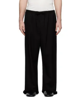 The Row Black Donatello Trousers