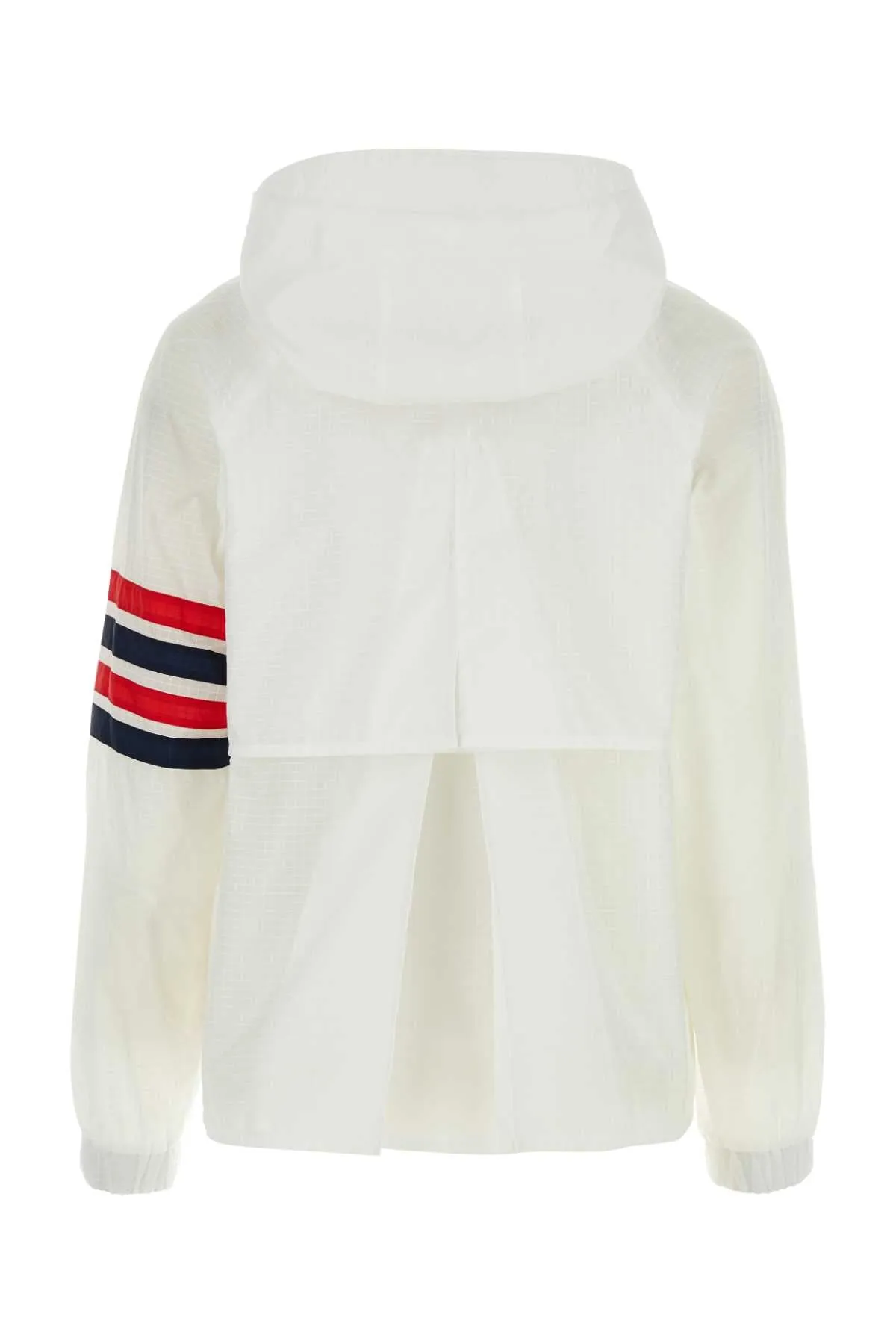 Thom Browne White Nylon Swing Windbreaker