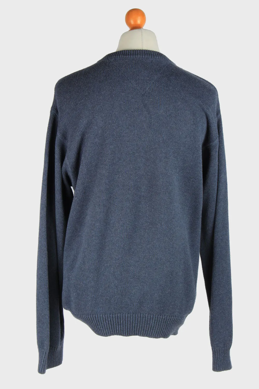 Tommy Hilfiger Crew Neck Jumper Pullover 90s Blue XL - Pepper Tree London