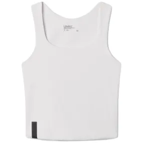 UNRL Women's White Performa Fitted Tank