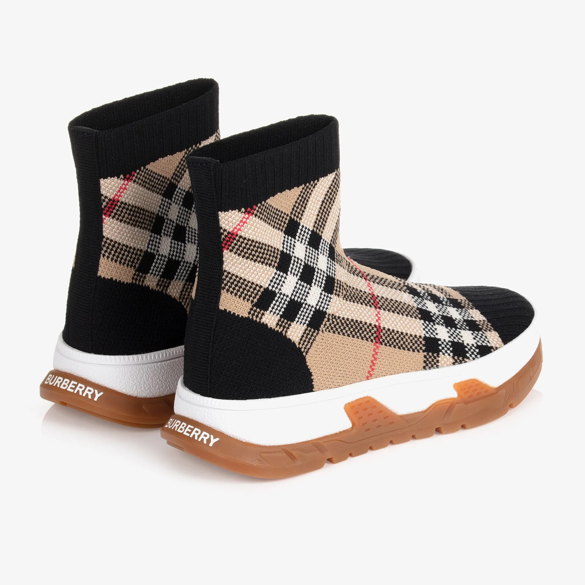 Vintage Check Sock Trainers