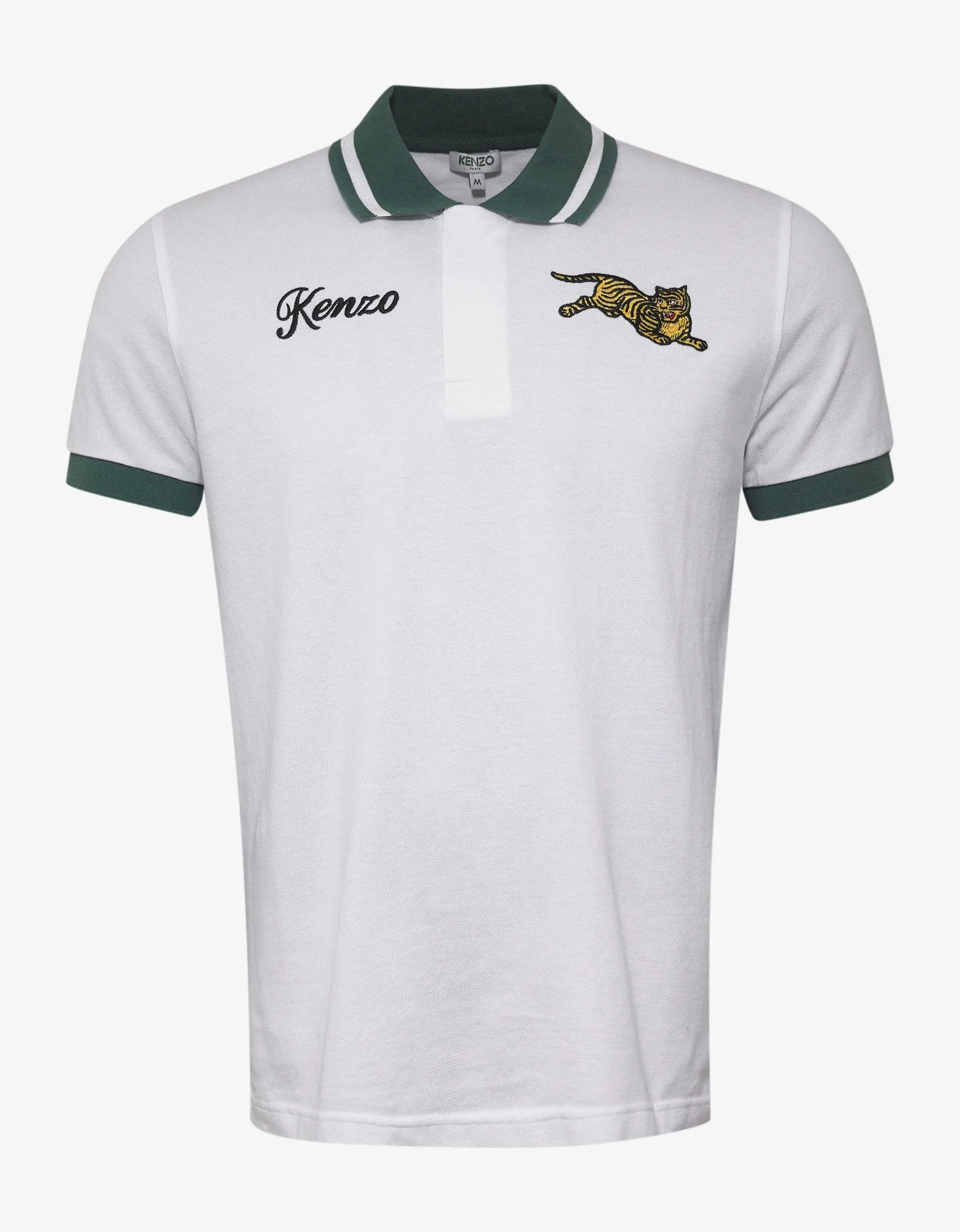 White Jumping Tiger Polo T-Shirt