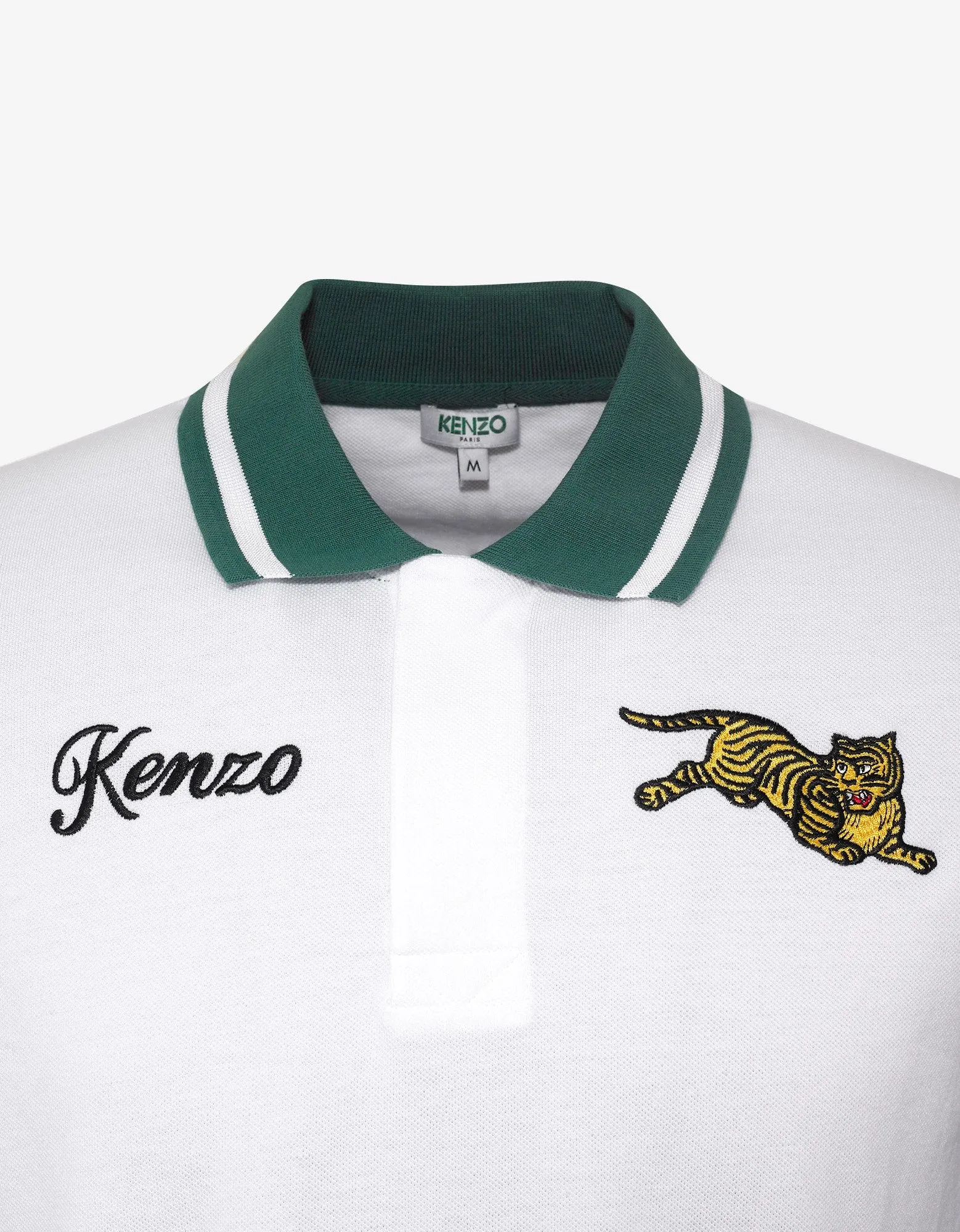 White Jumping Tiger Polo T-Shirt