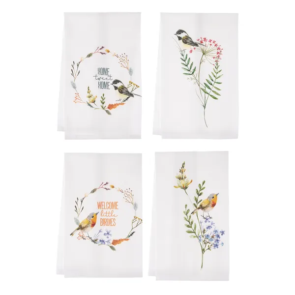 Wildflower & Bird Tea Towels