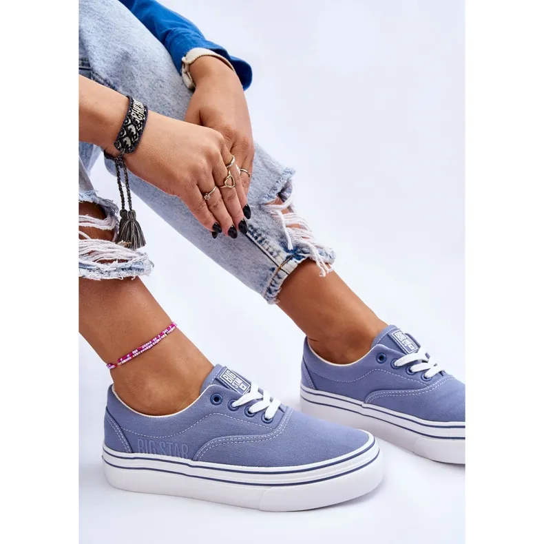 Women's Platform Sneakers Big Star LL274231 Blue