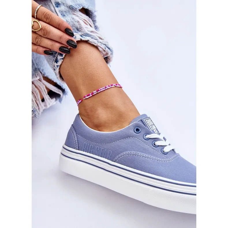 Women's Platform Sneakers Big Star LL274231 Blue