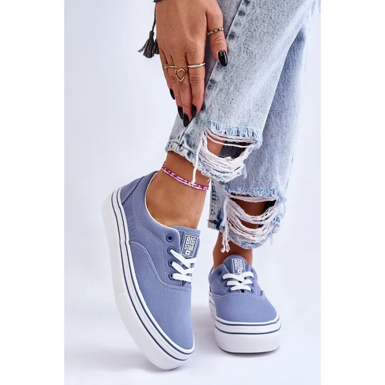 Women's Platform Sneakers Big Star LL274231 Blue