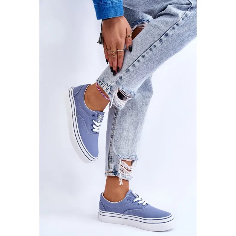 Women's Platform Sneakers Big Star LL274231 Blue