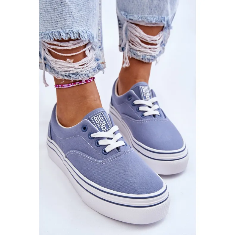 Women's Platform Sneakers Big Star LL274231 Blue