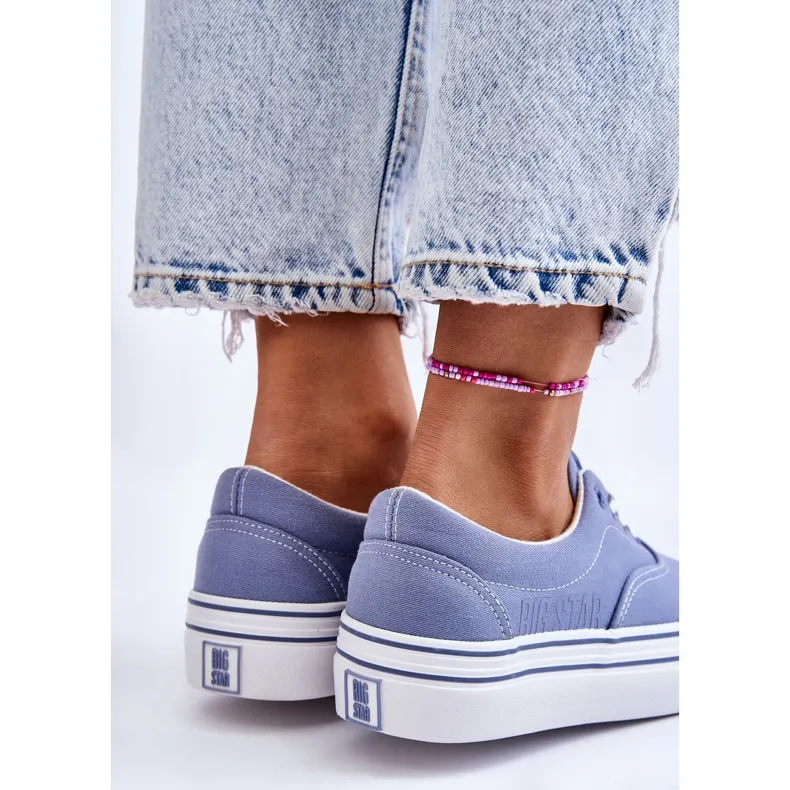 Women's Platform Sneakers Big Star LL274231 Blue